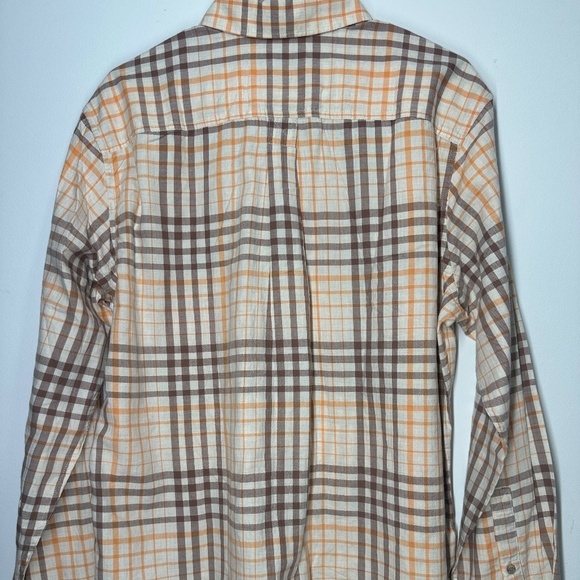 Eddie Bauer Plaid Flannel Long Sleeve Classic Fit Button Down Shirt - Large - Picture 3 of 4